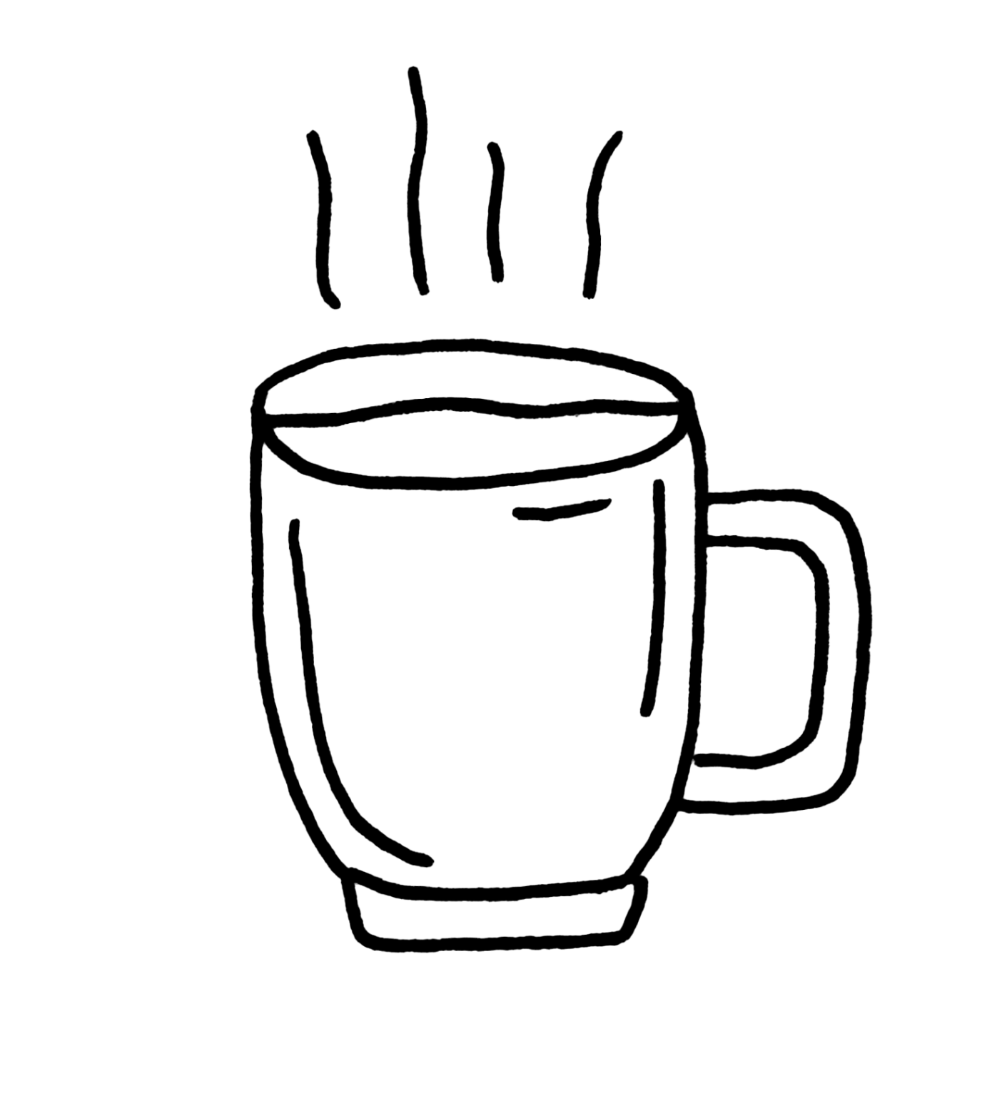 Doodle of a cup of coffee