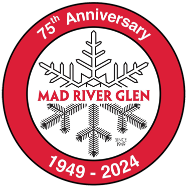 Mad River Glen Circle Logo "75th Anniversary: 1949-2024"