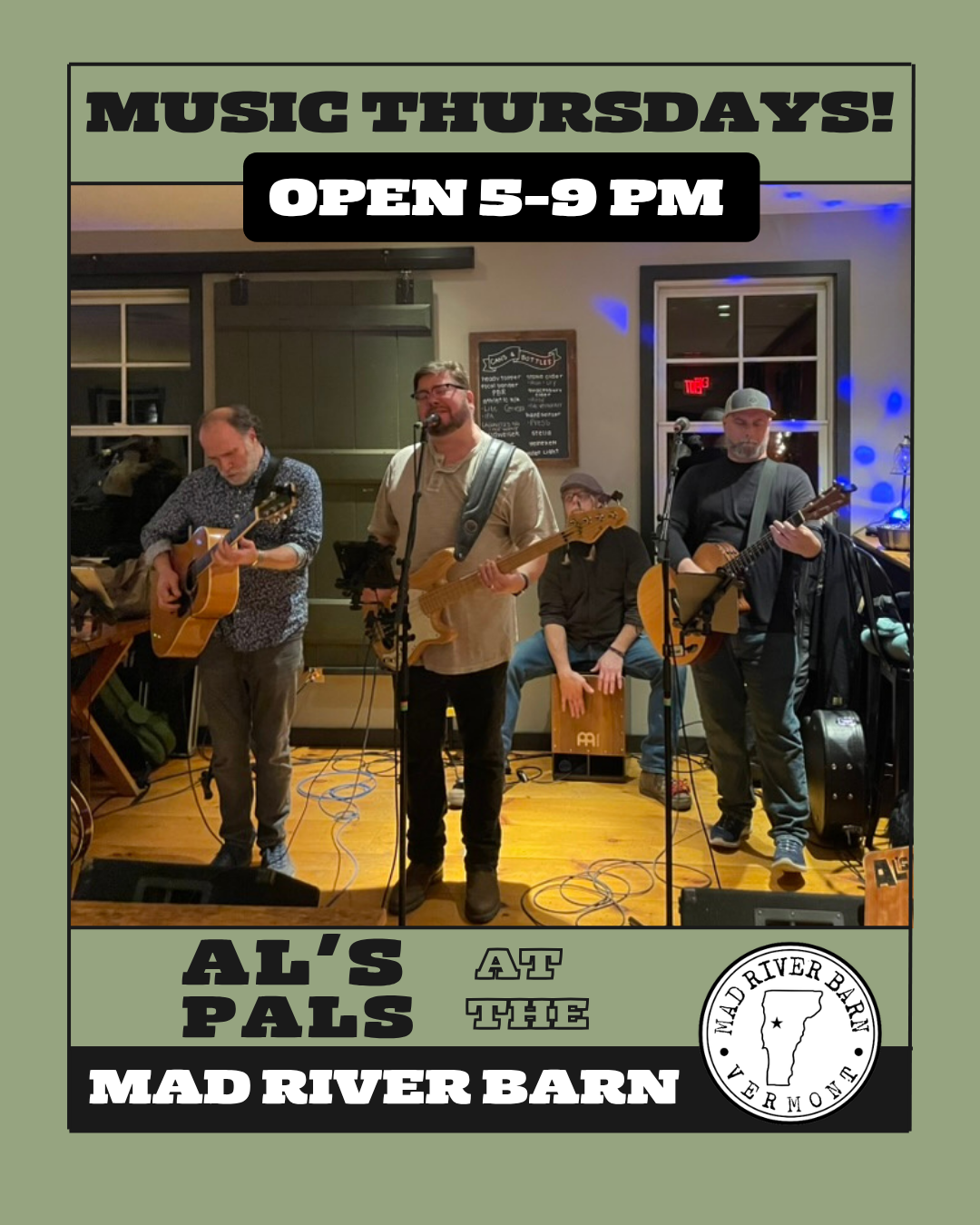 Mad River Barn Live Music Thursdays featuring Al's Pals