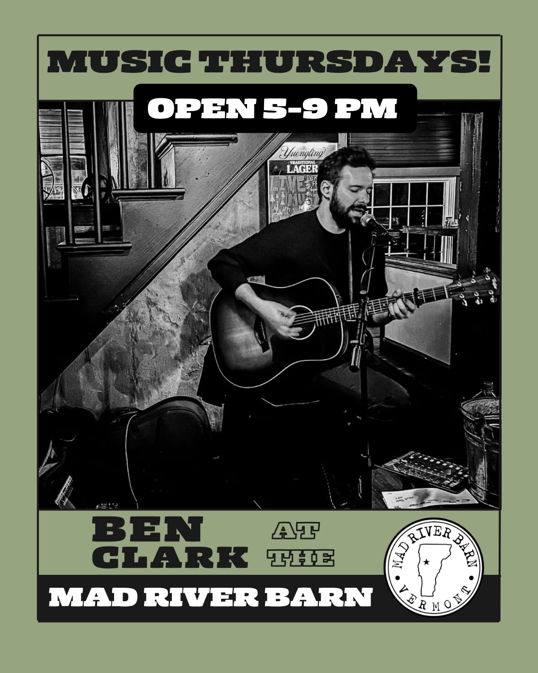 Mad River Barn Live Music Thursdays featuring Ben Clark