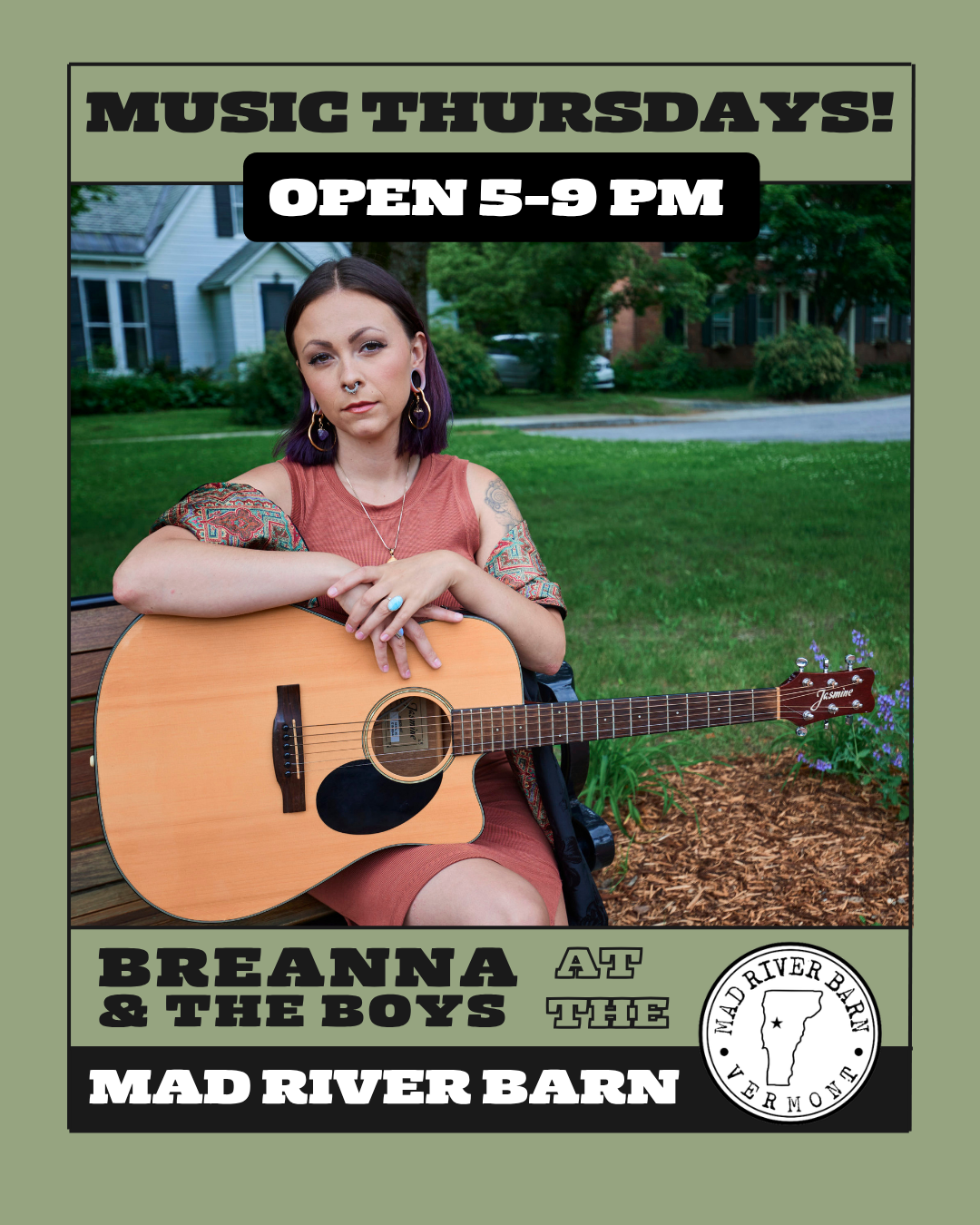 Mad River Barn Live Music Thursdays featuring Breanna and The Boys